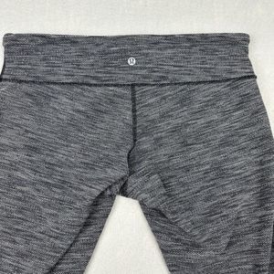 Lululemon Wunder Under Tight Dark Gray Heathered Size 12 Leggings Low‎ Rise
